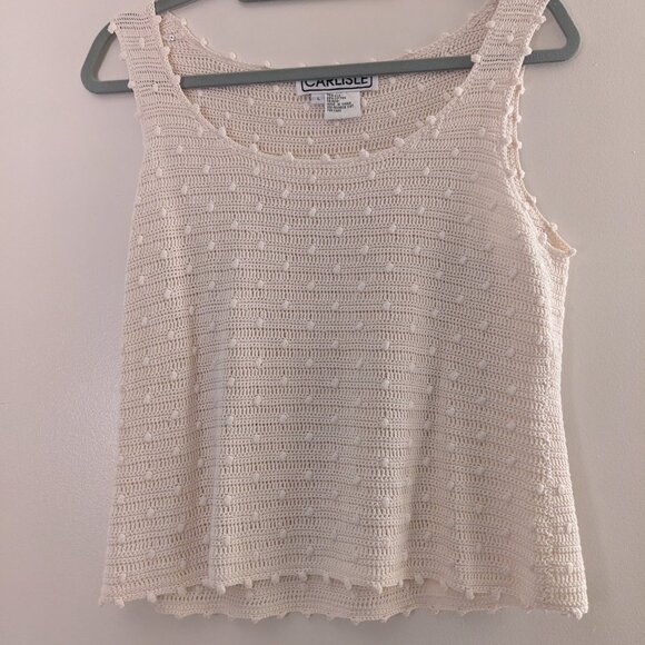 Vintage Carlisle crochet cardigan set silk blend - Picture 5 of 10